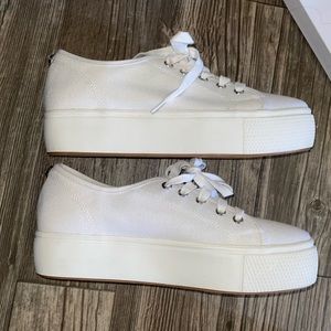 Steve Madden White Elore Sneaker Shoes